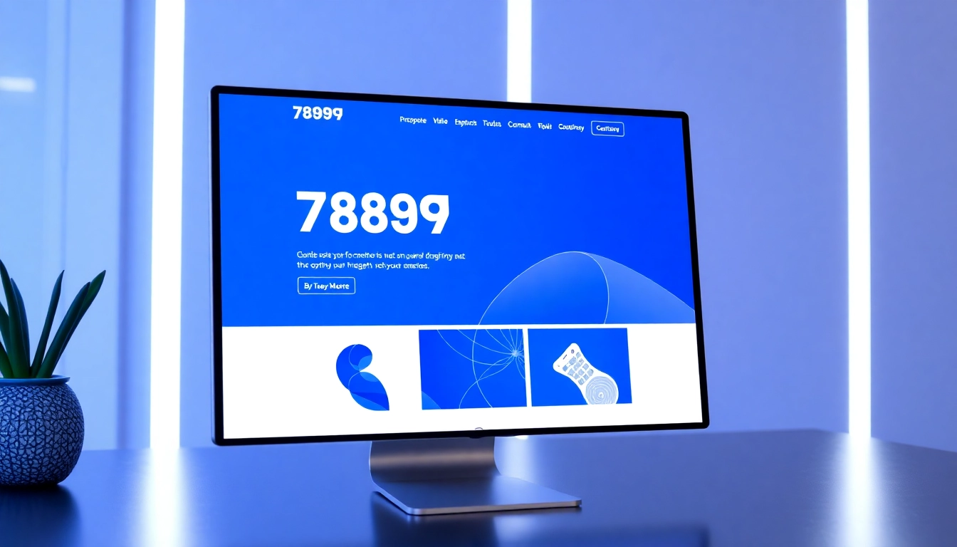789f website homepage featuring a user-friendly interface with vibrant colors and modern design elements, emphasizing professional branding and clarity for visitors.
